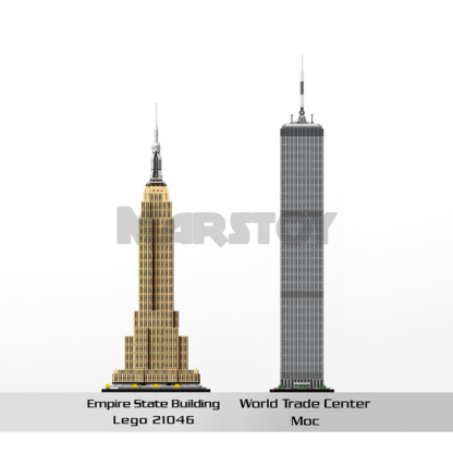 Moc The World Trade Center 1:800 Scale-marstoy