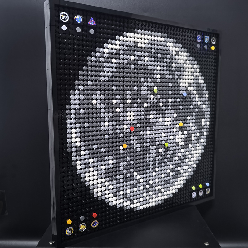 Moc The Apollo Program Moon Landing Sites – Mosaic-marstoy