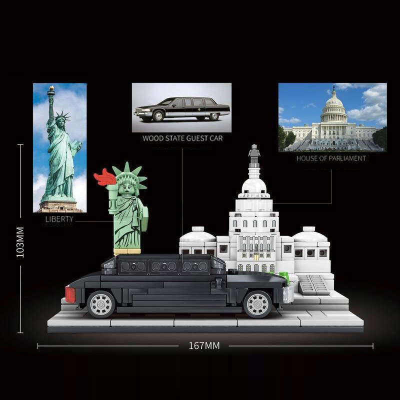 The Q Scene Car：House of Parliament & Liberty & Wood State Guest Car-marstoy