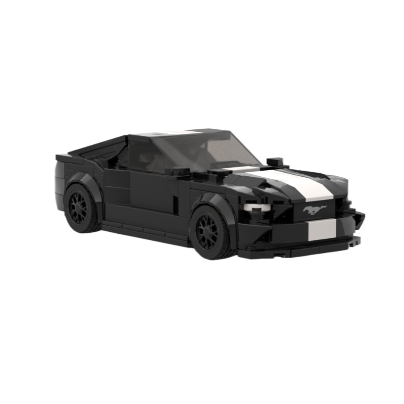Moc The Ford Mustang - Black-marstoy