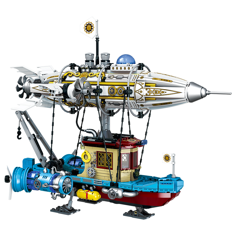 The Steampunk：Mechanical Airship-marstoy