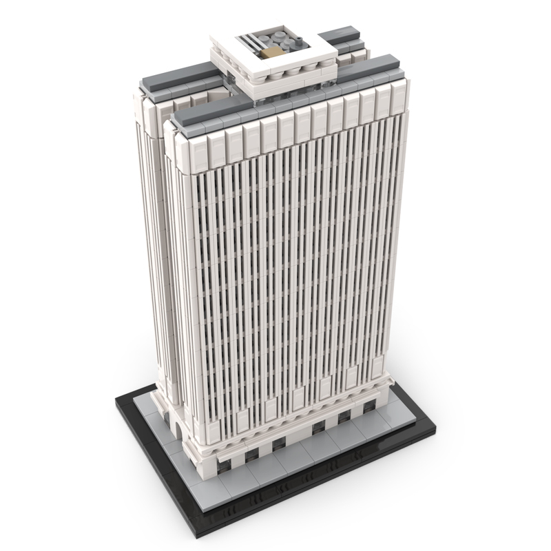 Moc The Equitable Building 1:800 Scale NYC-marstoy