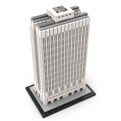 Moc The Equitable Building 1:800 Scale NYC-marstoy