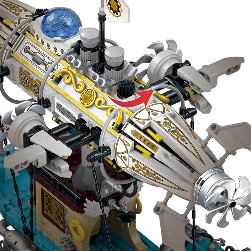 The Steampunk：Mechanical Airship-marstoy