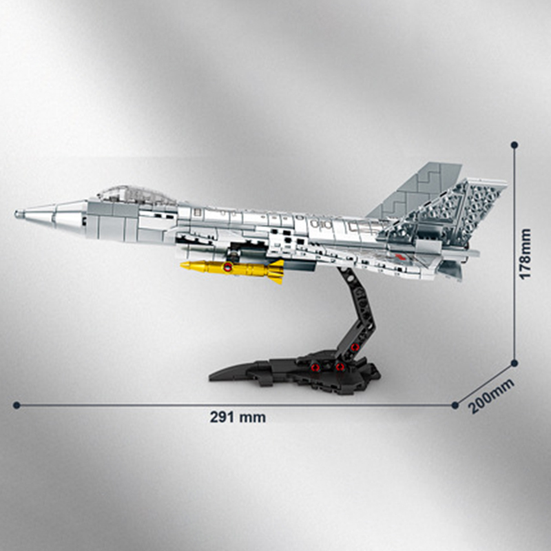 The J-20 Fighter Jet Silver Paint-marstoy
