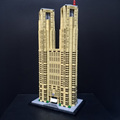 Moc The Tokyo Metropolitan Government Building 1:800 Scale (Tochō)-marstoy
