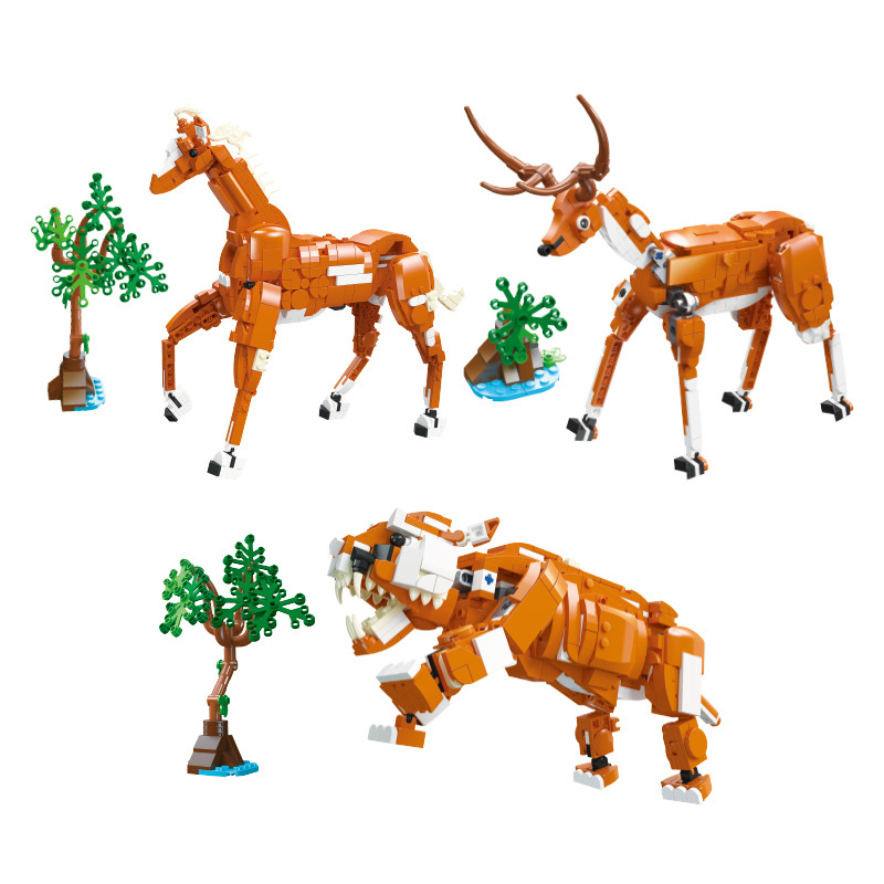 The Wild Animals: Tigers, Horses, Deer-marstoy