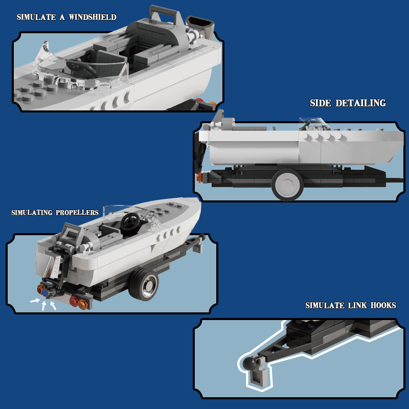 The Trailer With Speedboat-marstoy
