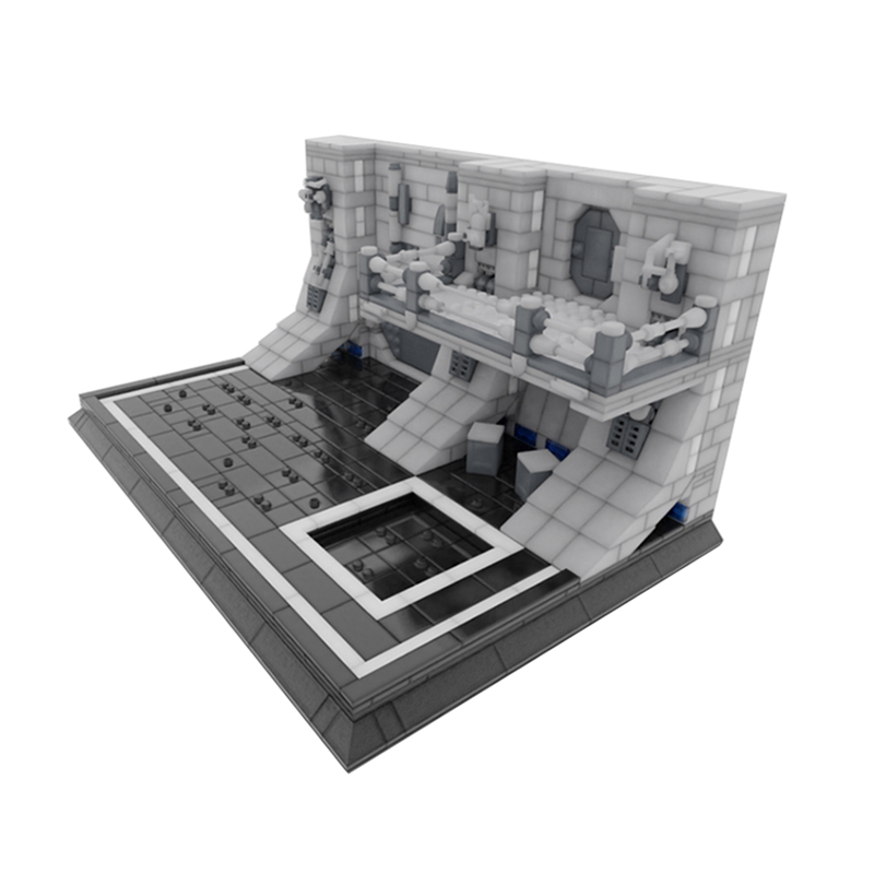 Moc The Imperial Hangar Minifigures Display-marstoy