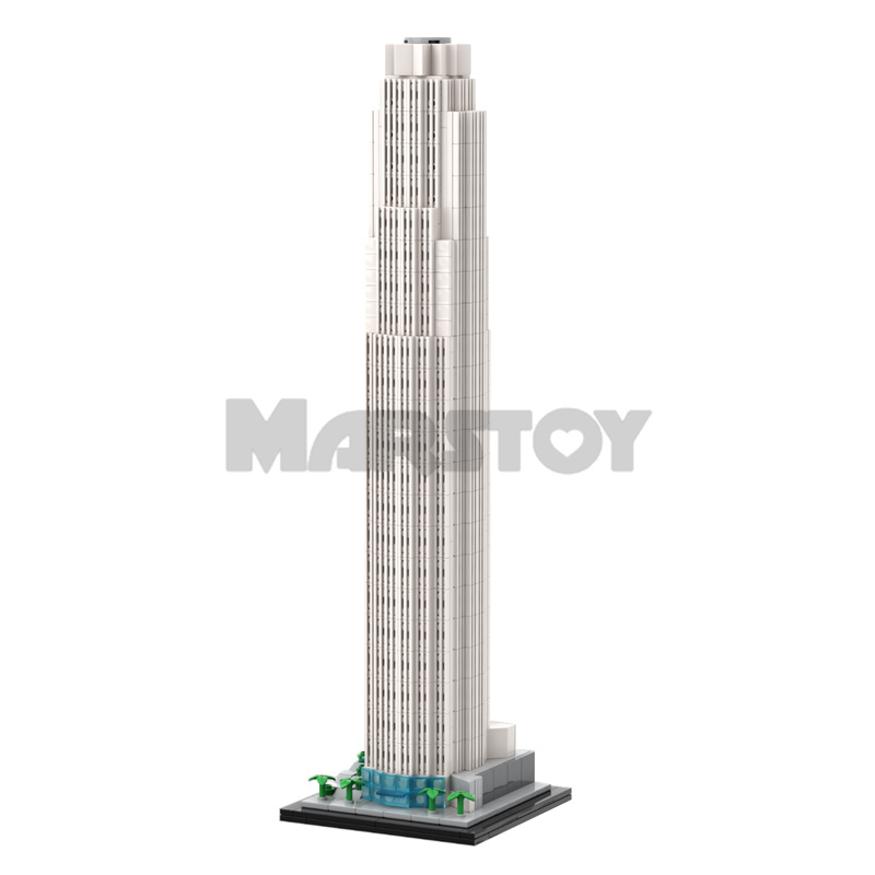 Moc The U.S. Bank Tower 1:800 Scale-marstoy