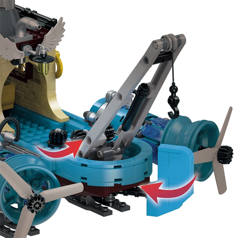 The Steampunk：Mechanical Airship-marstoy