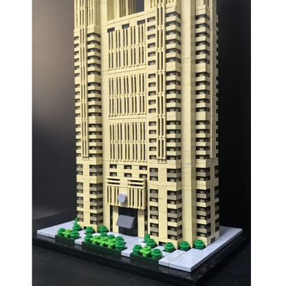 Moc The Tokyo Metropolitan Government Building 1:800 Scale (Tochō)-marstoy