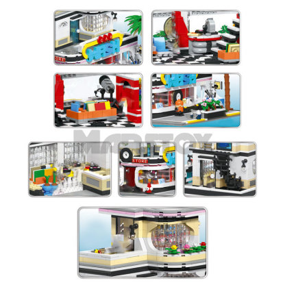 The Guitar House Music Concert Hall Car Wash Shop-marstoy