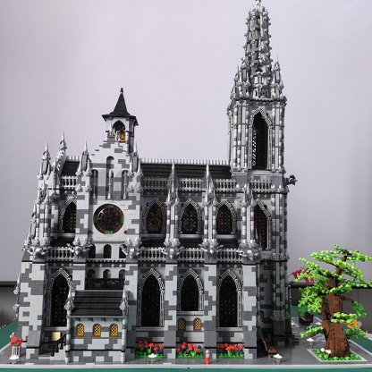 Moc The Modular Cathedral with Colorful Window-marstoy