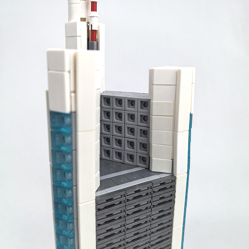 Moc The Commerzbank Tower 1:800 Scale-marstoy