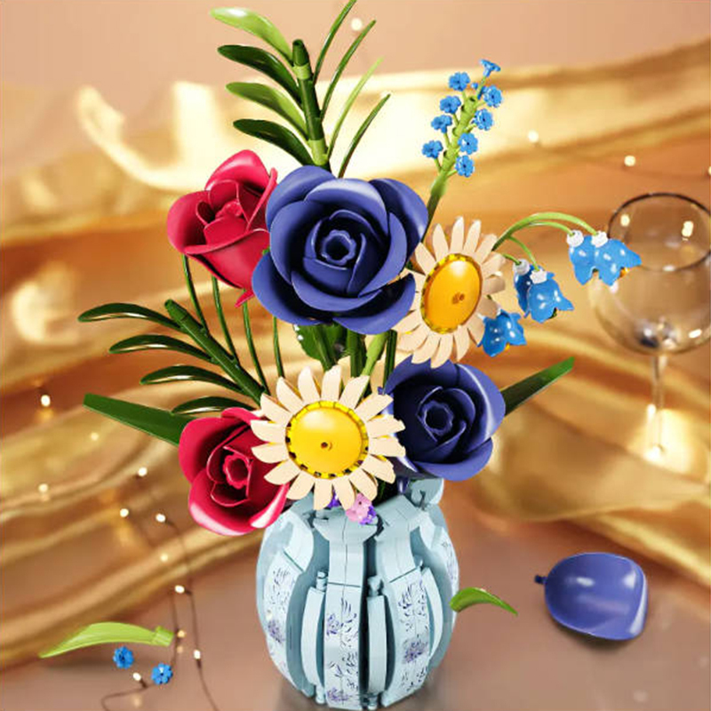 The Bunch of Flowers Autumn Rose-marstoy