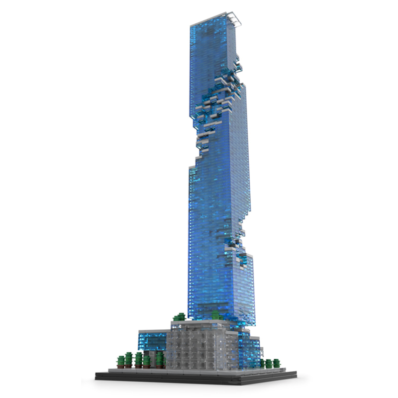 Moc The MahaNakhon 1:800 Scale Bangkok (King Power Maha Nakhon)-marstoy