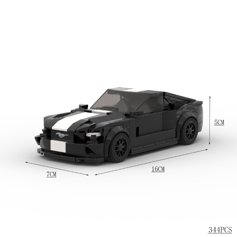 Moc The Ford Mustang - Black-marstoy