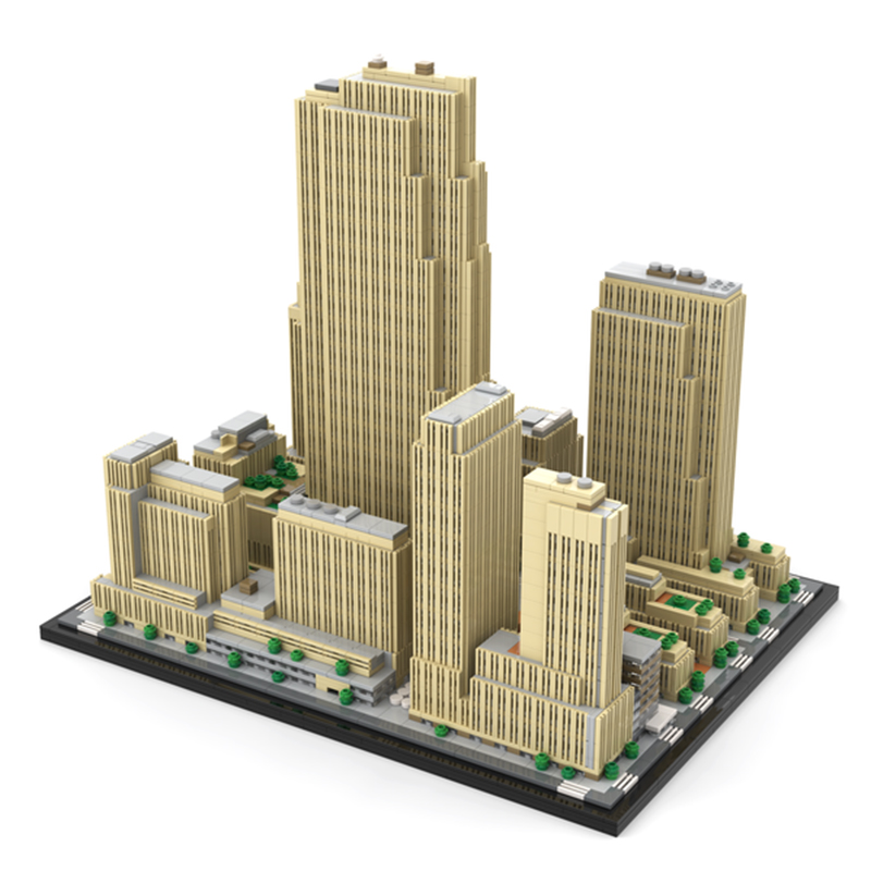 Moc The Rockefeller Center 1:800 Scale-marstoy