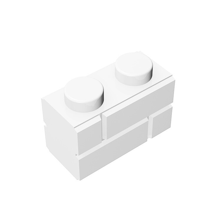 Brick  Modified 1 x 2 with Masonry Profile-marstoy