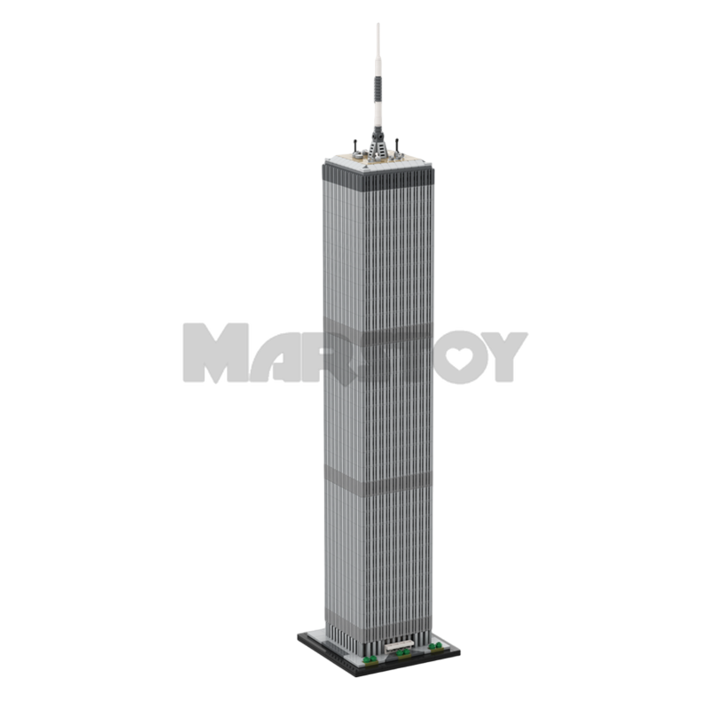 Moc The World Trade Center 1:800 Scale-marstoy