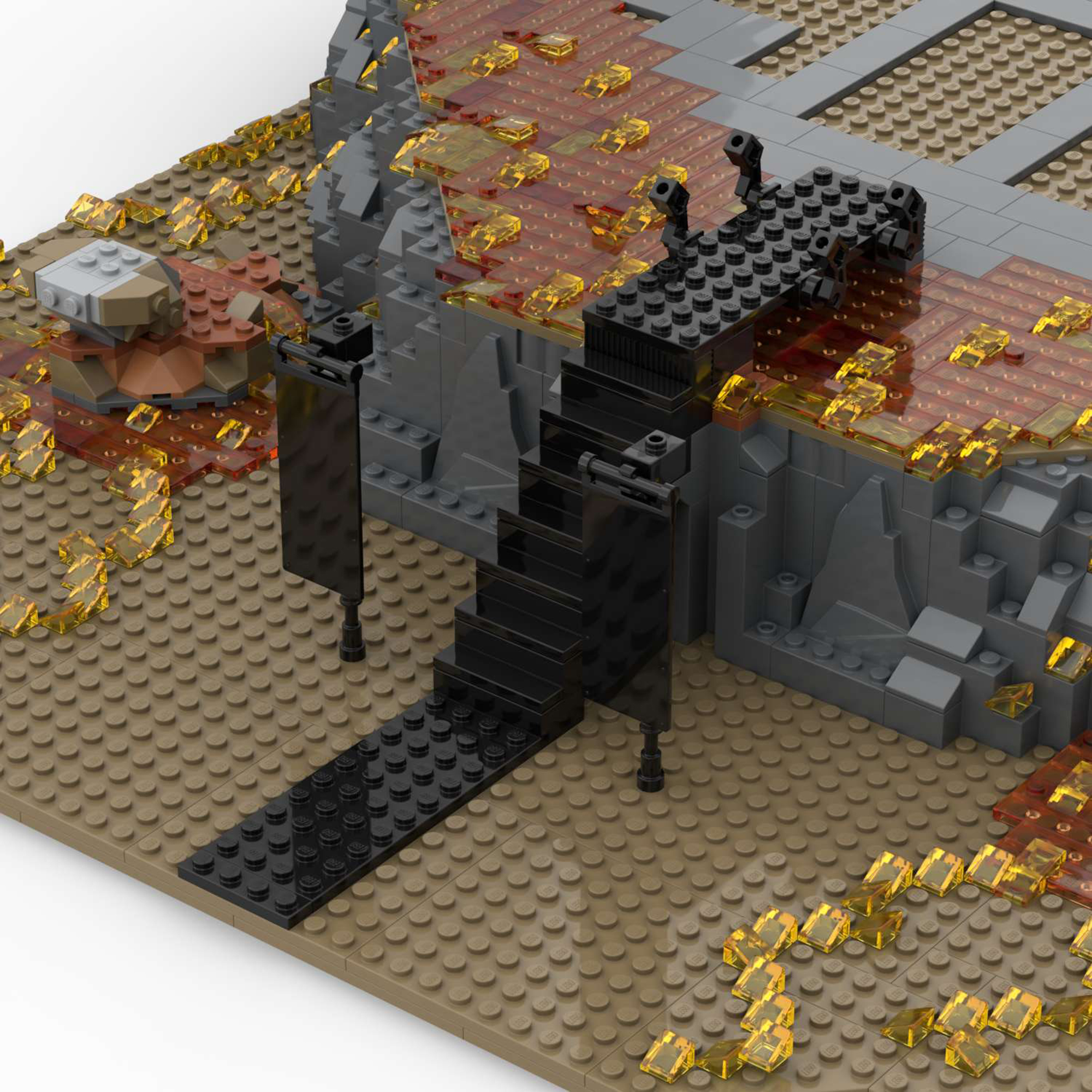 Moc The Base Extension for Barad-Dur (10333)