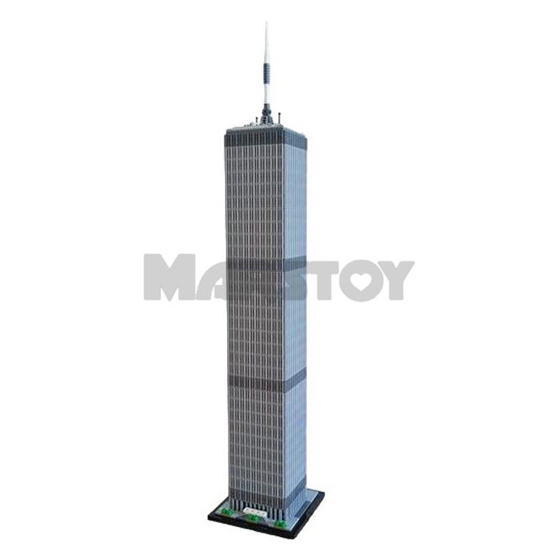 Moc The World Trade Center 1:800 Scale-marstoy
