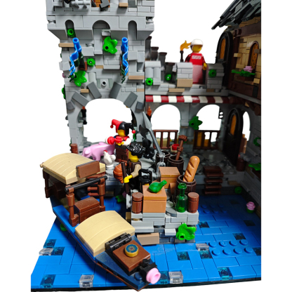 Moc The Medieval Harbor-marstoy