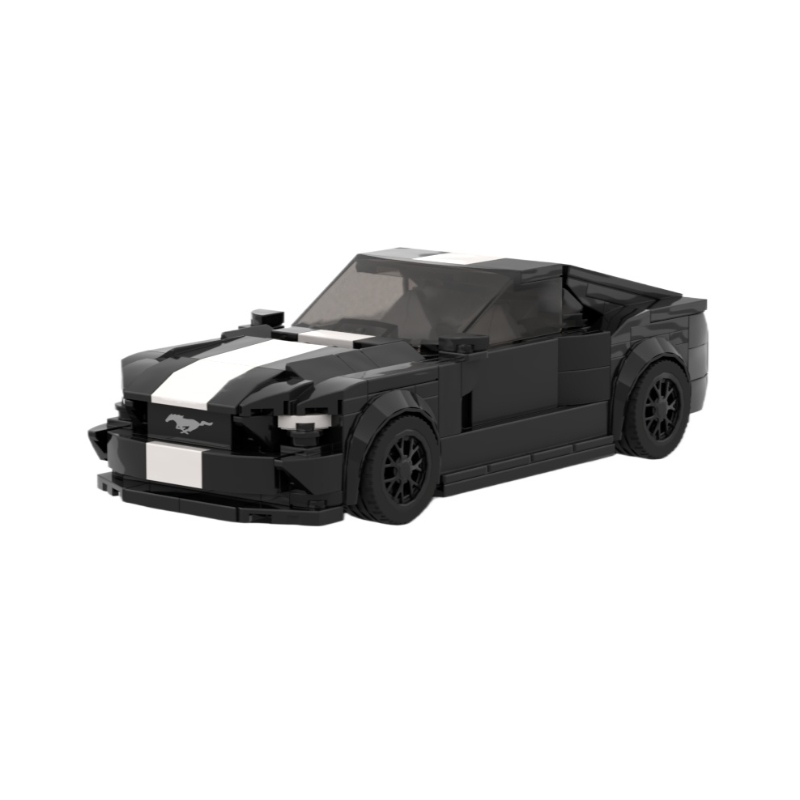 Moc The Ford Mustang - Black-marstoy