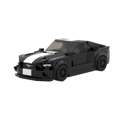 Moc The Ford Mustang - Black-marstoy