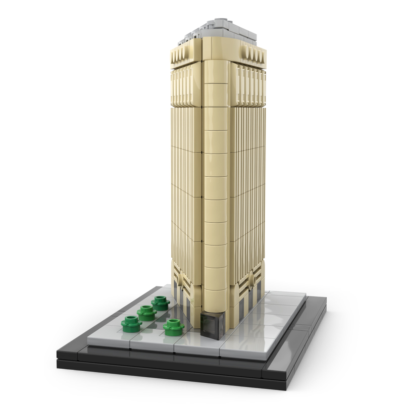 Moc The Flatiron Building 1:800 Scale-marstoy