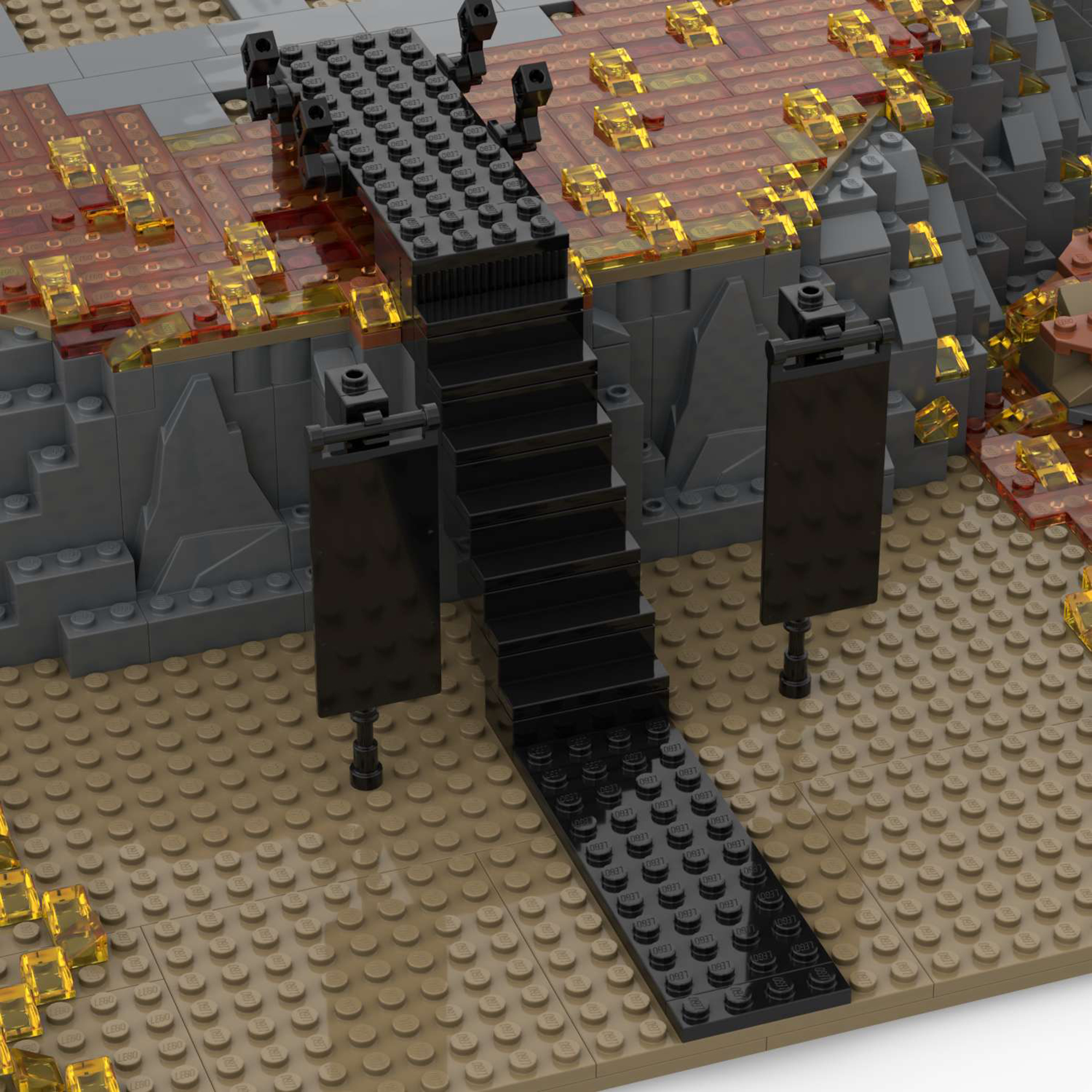 Moc The Base Extension for Barad-Dur (10333)