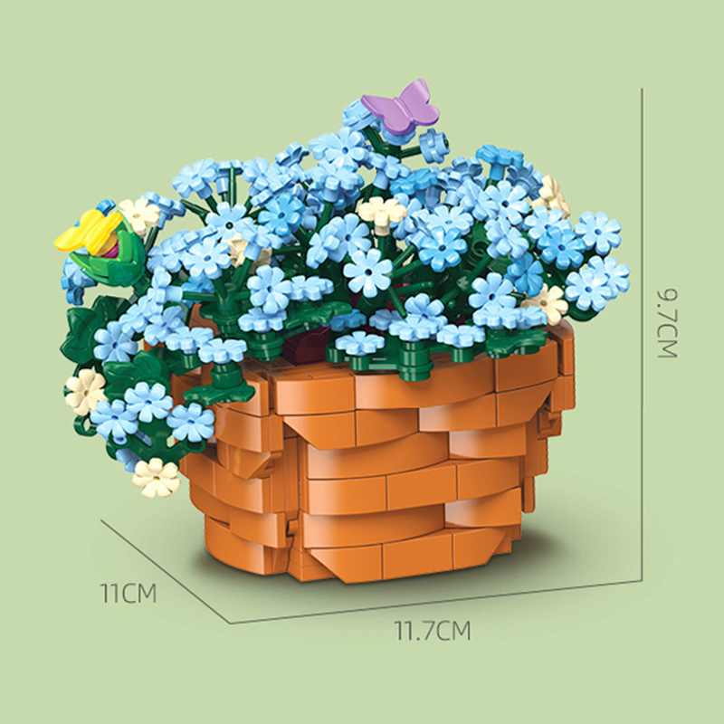 The Blue Flower Potted Plant-marstoy