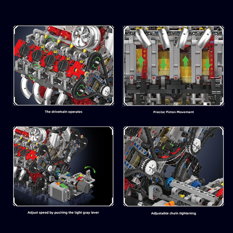 The F488 Supercar V8 Engine-marstoy