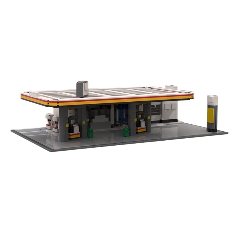 Moc The Shell gas station-marstoy