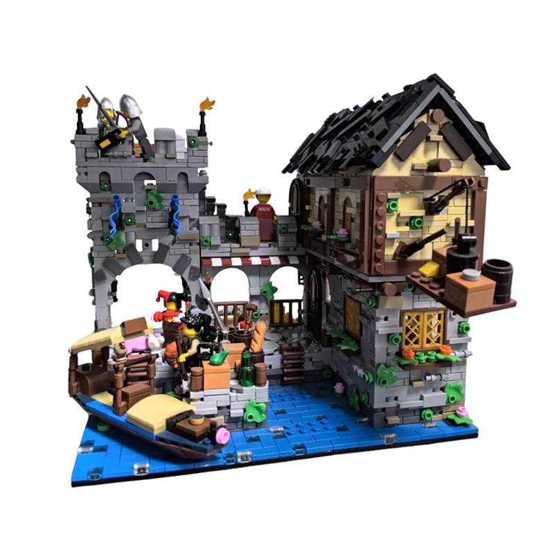 Moc The Medieval Harbor-marstoy