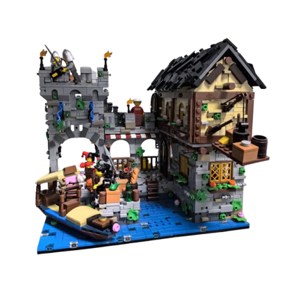 Moc The Medieval Harbor-marstoy
