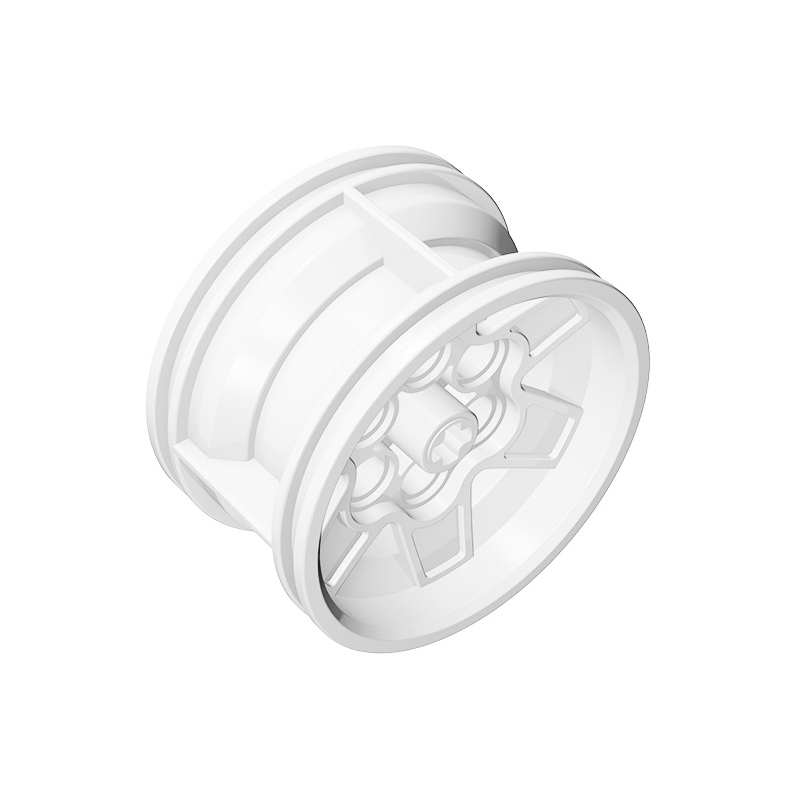 Wheel 43.2mm D. x 26mm Technic Racing Small 6 Pin Holes-marstoy