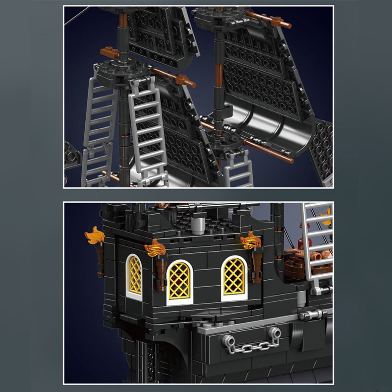 The Black Pearl Pirate Ship-marstoy