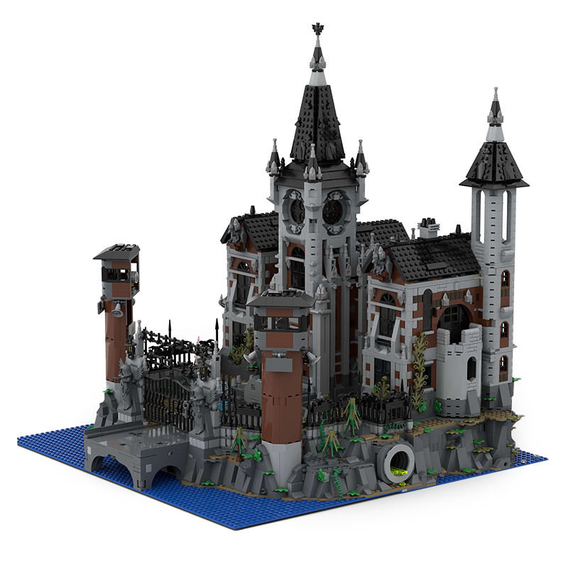 Moc The Modular Arkham Asylum-marstoy