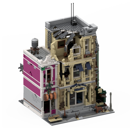 Moc The Apocalypse Police Station-marstoy
