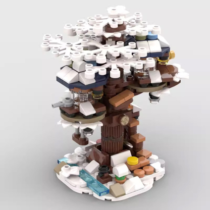 Moc The Mini Ideas Tree House - Winter Version-marstoy