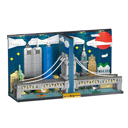 The Manhattan Skyline Bookends-marstoy