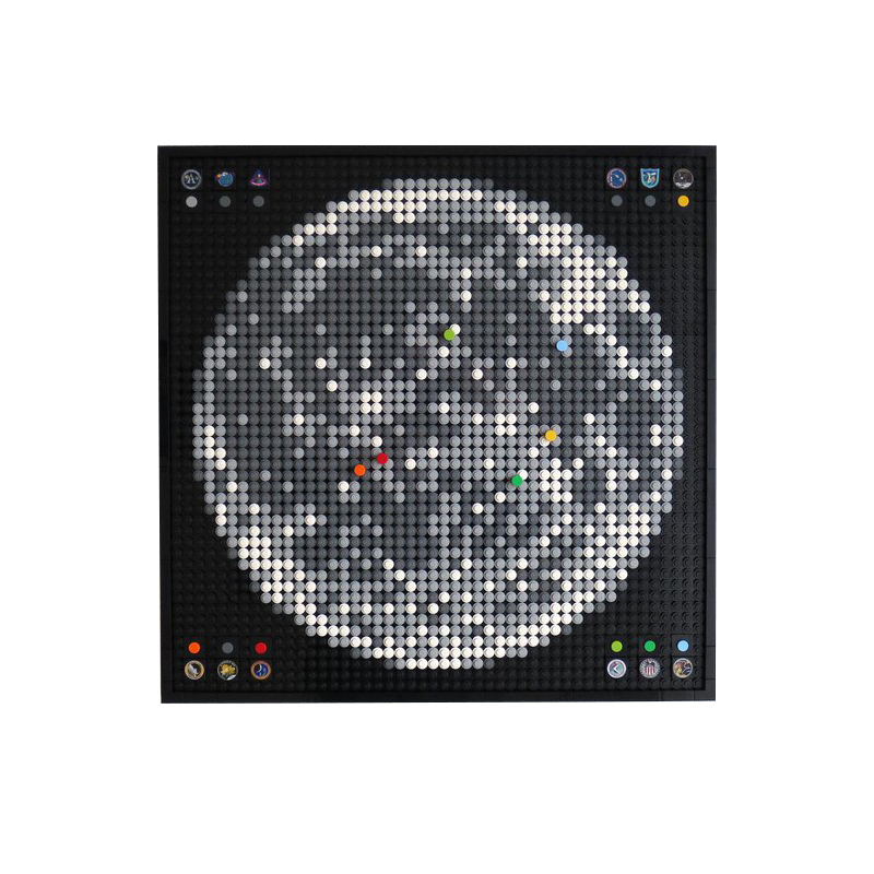 Moc The Apollo Program Moon Landing Sites – Mosaic-marstoy