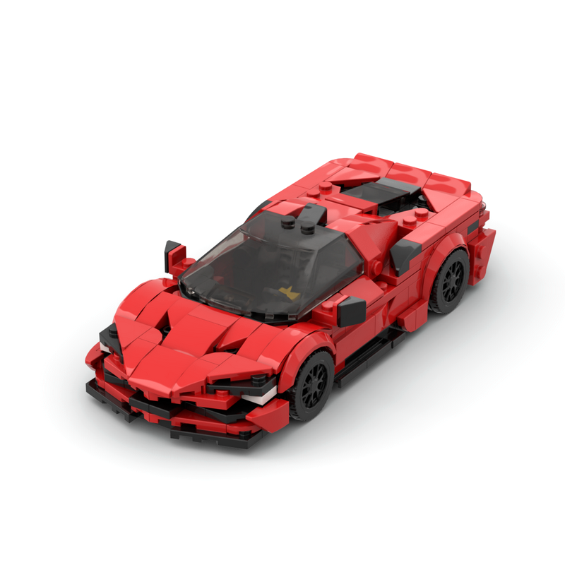 Moc The Ferrari SF90 - Red-marstoy
