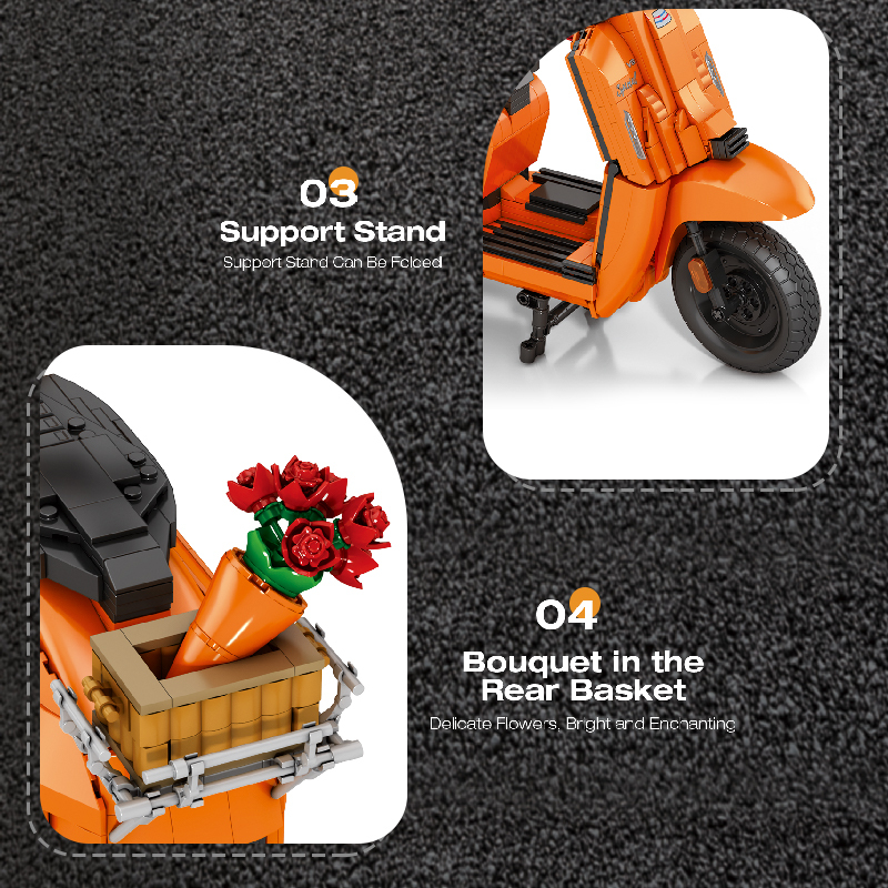 The Retro Scooter Orange-marstoy