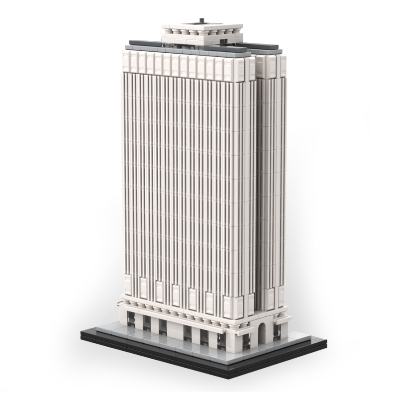Moc The Equitable Building 1:800 Scale NYC-marstoy