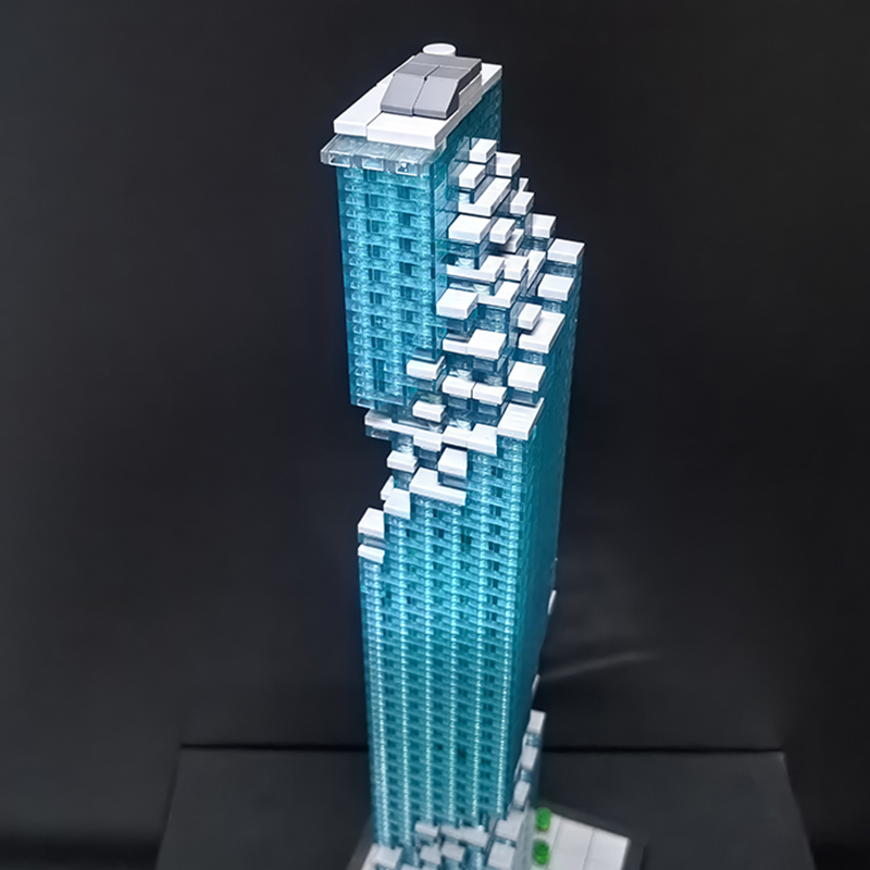Moc The MahaNakhon 1:800 Scale Bangkok (King Power Maha Nakhon)-marstoy