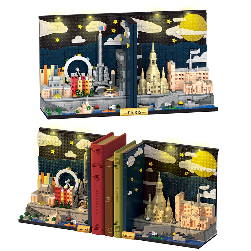The Paris Skyline Bookends-marstoy