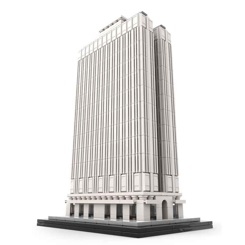 Moc The Equitable Building 1:800 Scale NYC-marstoy